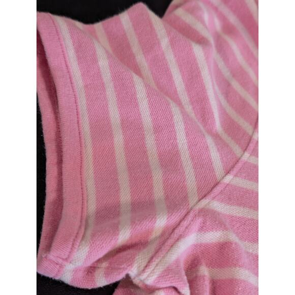 Tommy Hilfiger Shirt Women's Pink Striped V-neck Short Sleeves Tshirt Size XL - Picture 8 of 12